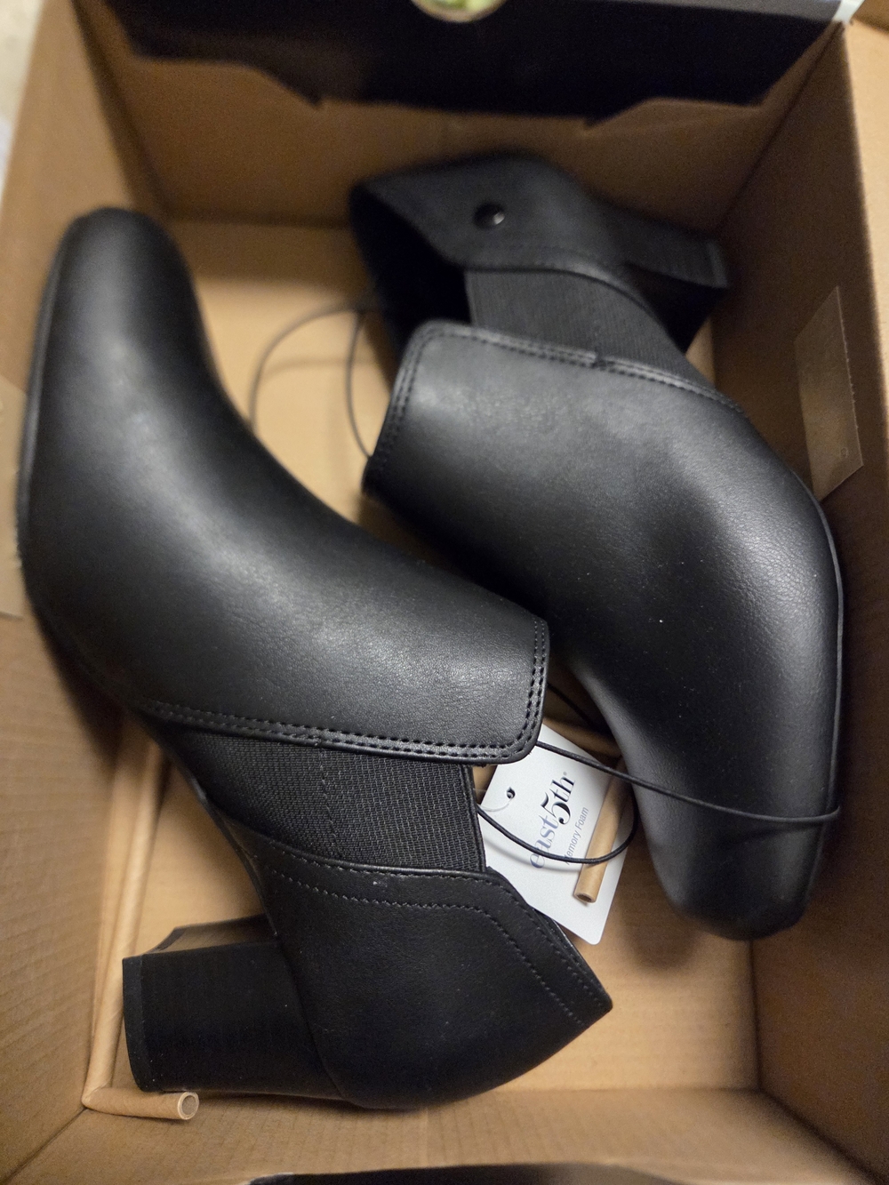 NEW 6.5 Black Women's Ankle Booties - Sleek Block Heel